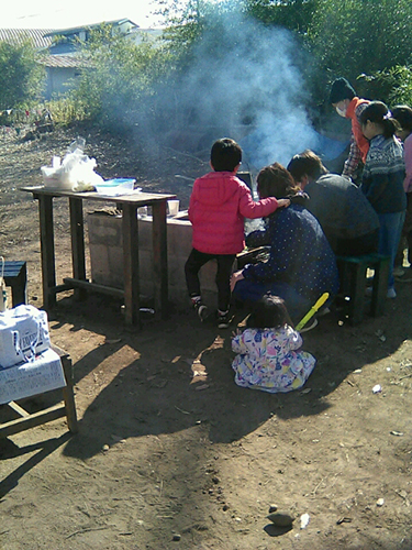 屋外での様子